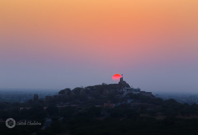 Sunset from Khajrella Fort, Jodhpur